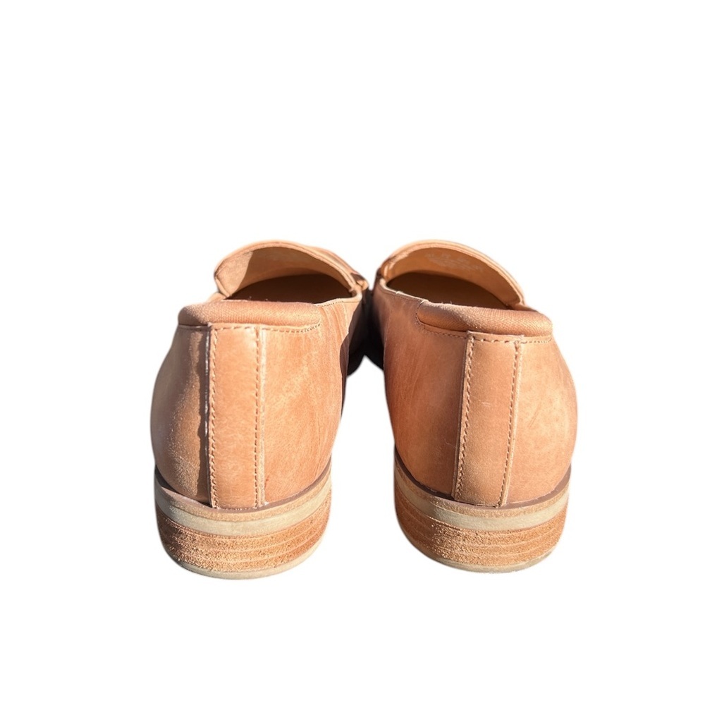 DR. SCHOLL’S Avenue Leather Loafers Size 8 Tan Comfort Slip On Flats - Picture 9 of 13